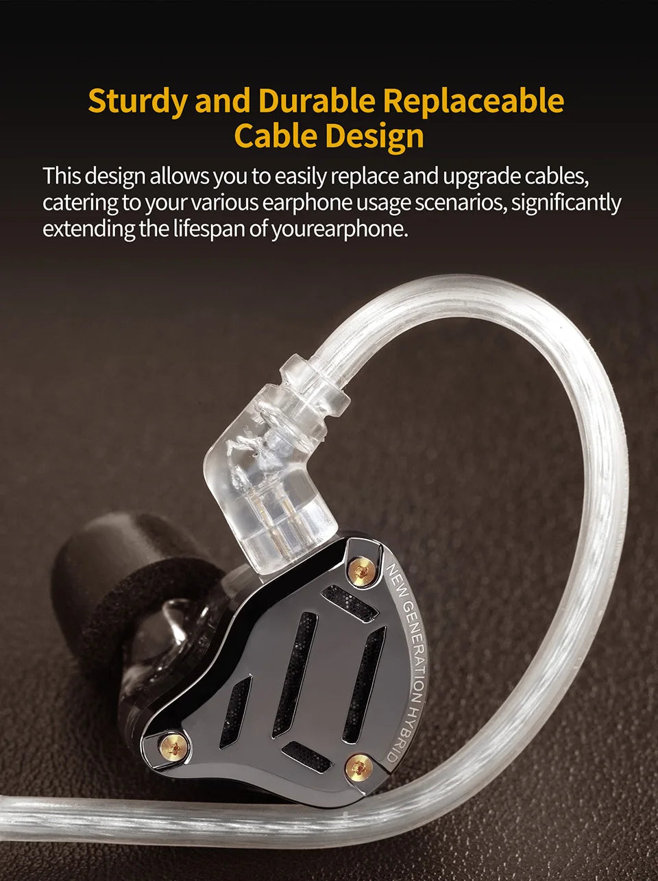 KZ ZS10 Pro 2 metal headset high fidelity in-ear bass earbud 4-level adjustment switch sports monitor headset sound noise reduct