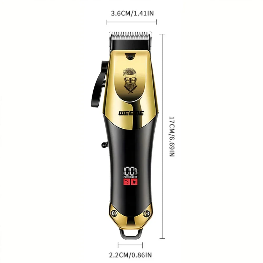 Cordless Electric Hair Cutting Machine Vintage Hair Clipper Portable Shaver Barber USB Fast Charging Hair Trimmer For Hairdresse