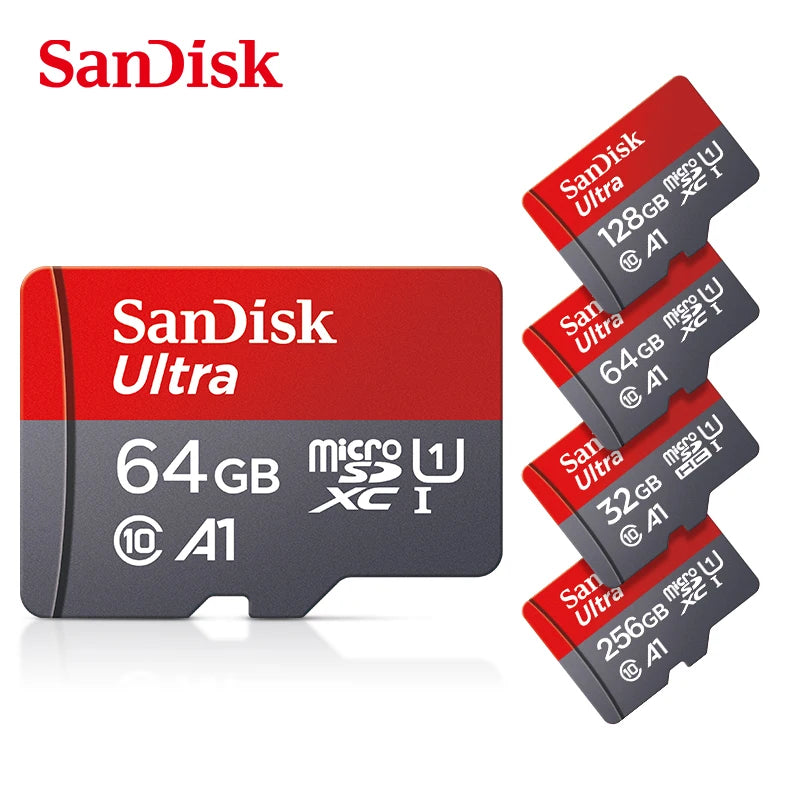 SanDisk Micro-SD Card 32GB 64GB 256GB 128GB A1 Memory Cards Class 10 Flash Drive Cards 32GB cartao de memoria For Phone