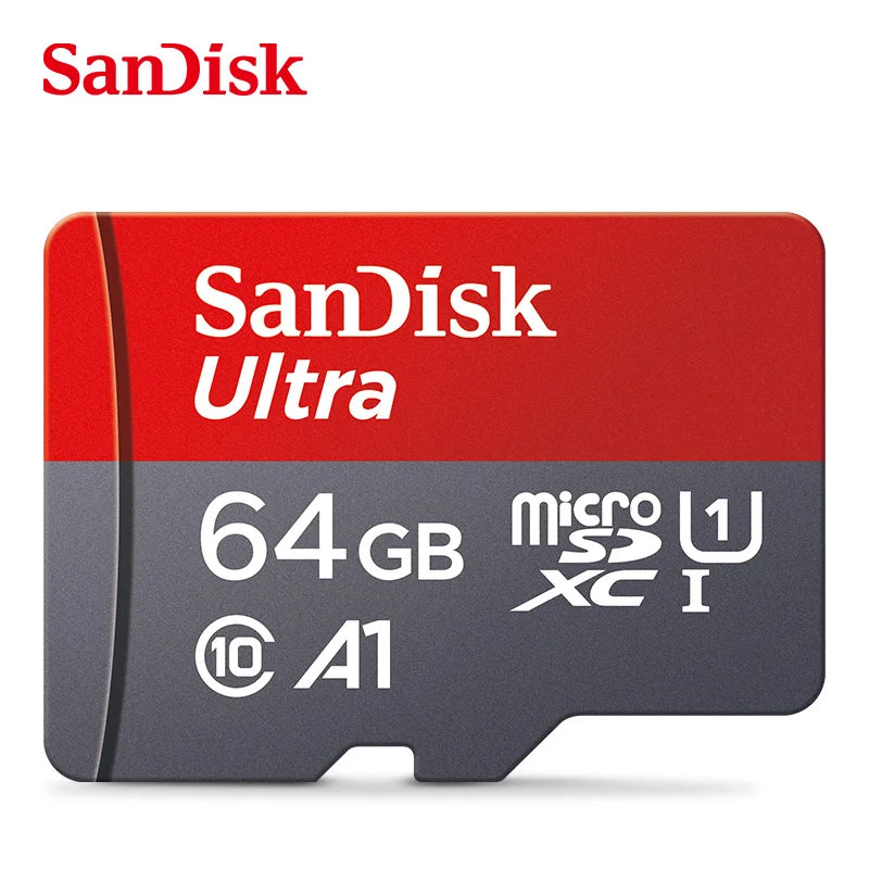 SanDisk Ultra MicroSD Card 32GB MicroSDHC A1 UHS-I Class10 64GB 128GB 256GB 512GB 1TB MicroSDXC Perfect for Full HD Video