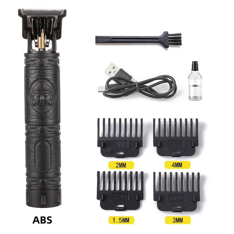 Cordless Electric Hair Cutting Machine Vintage Hair Clipper Portable Shaver Barber USB Fast Charging Hair Trimmer For Hairdresse