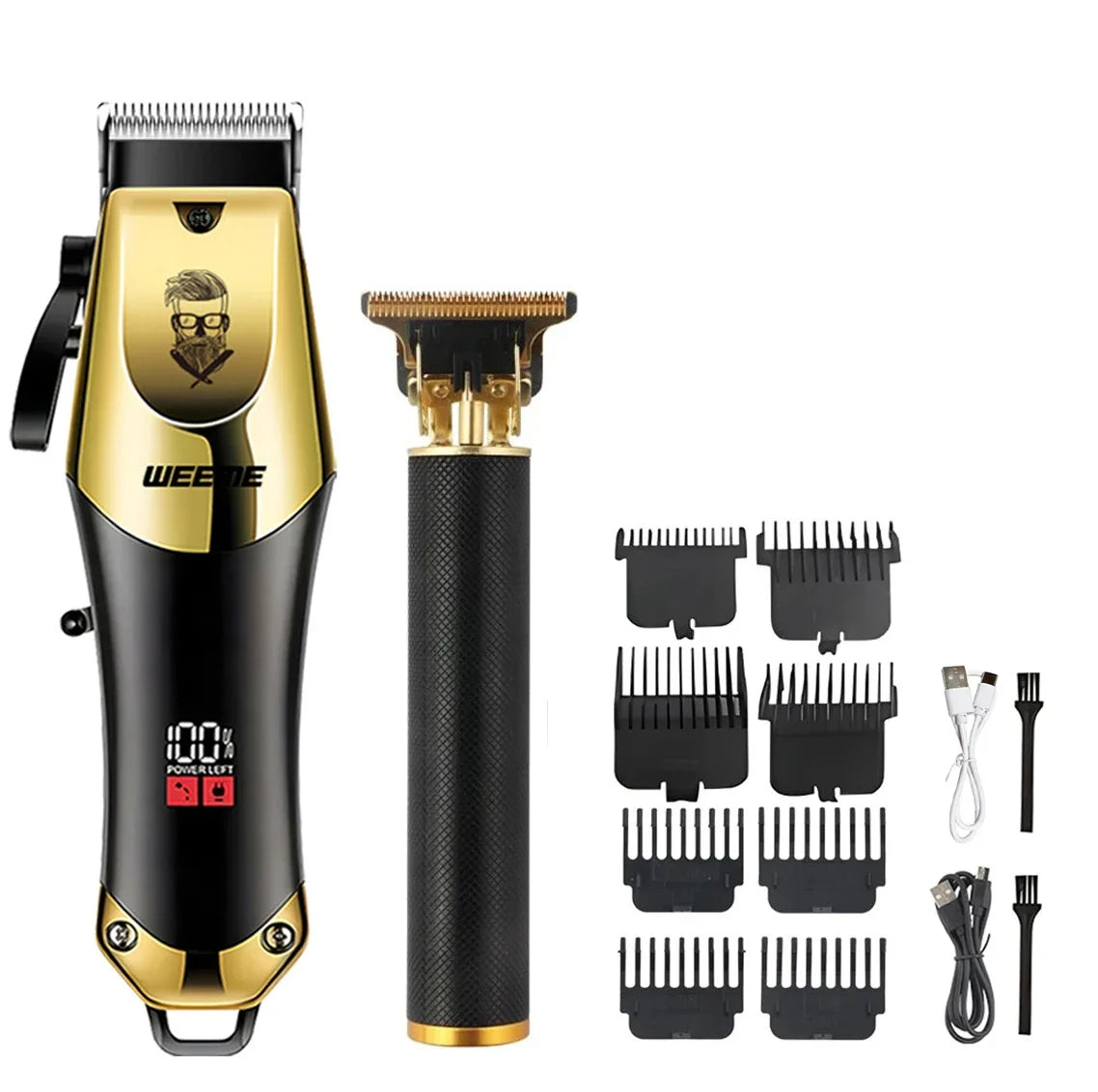Cordless Electric Hair Cutting Machine Vintage Hair Clipper Portable Shaver Barber USB Fast Charging Hair Trimmer For Hairdresse