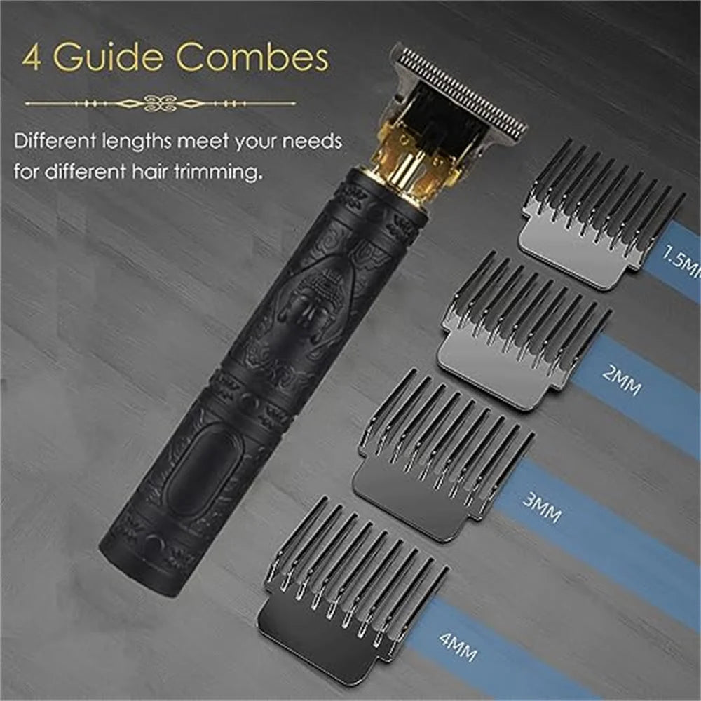 Cordless Electric Hair Cutting Machine Vintage Hair Clipper Portable Shaver Barber USB Fast Charging Hair Trimmer For Hairdresse