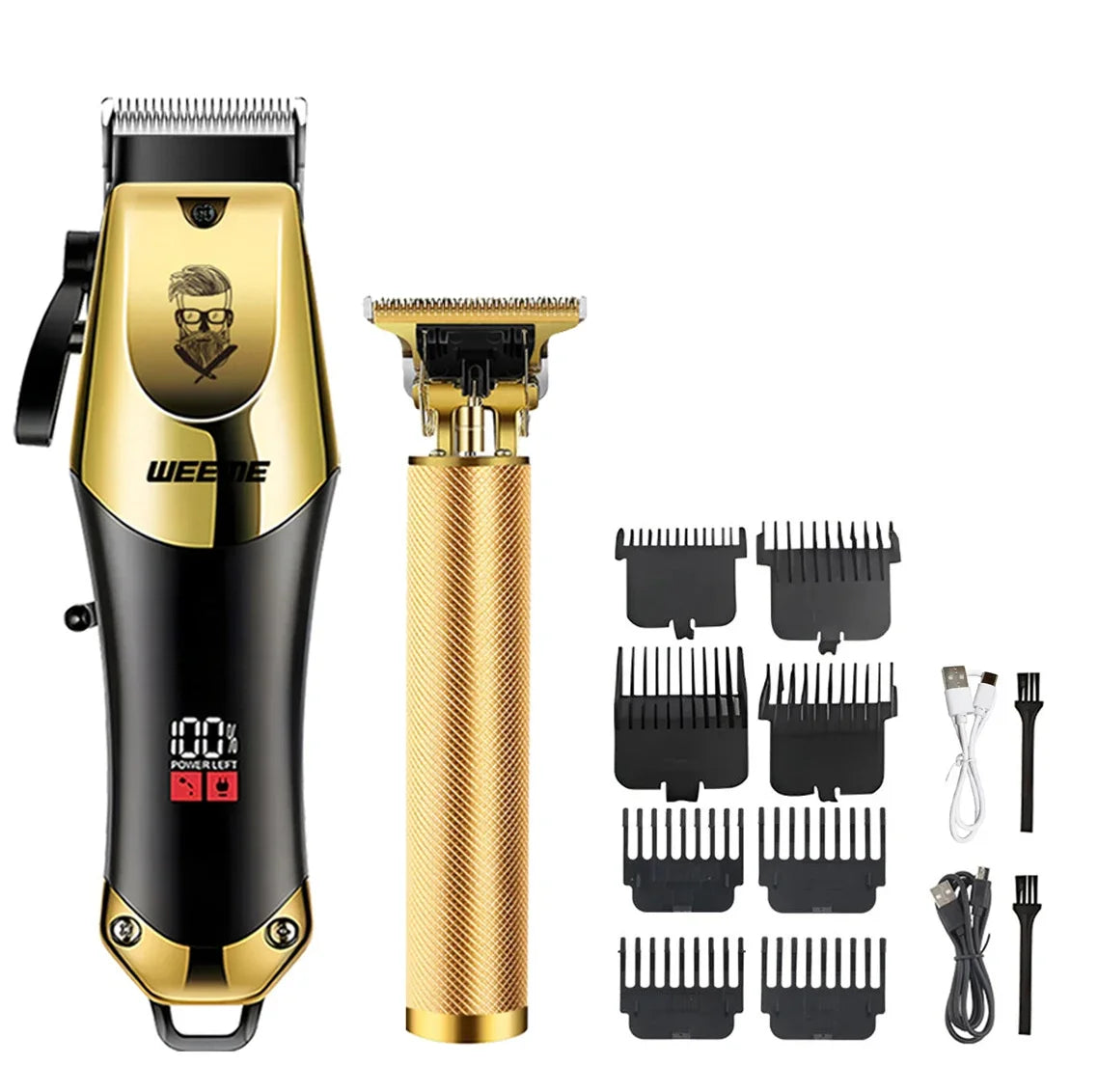 Cordless Electric Hair Cutting Machine Vintage Hair Clipper Portable Shaver Barber USB Fast Charging Hair Trimmer For Hairdresse