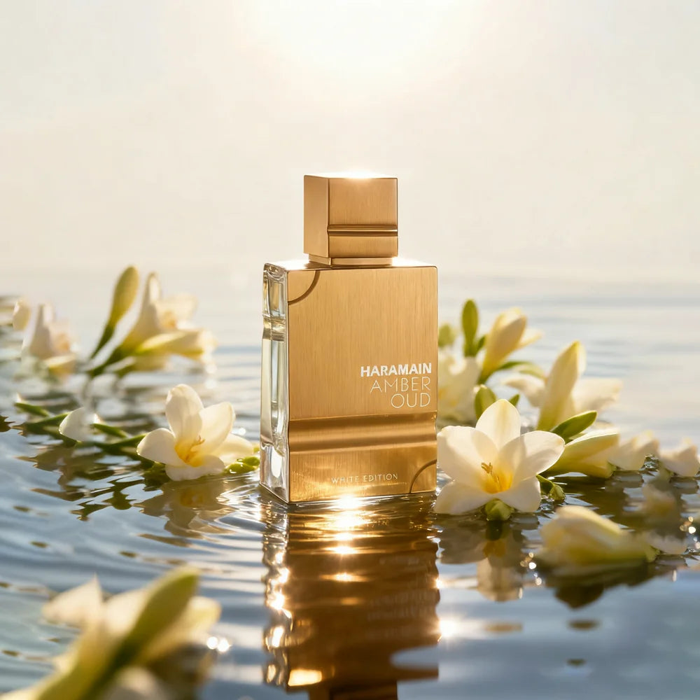 Al Haramain Amber Oud White Edition Eau De Parfum Spray, Long-Lasting Luxury Unisex Perfume for Men & Women