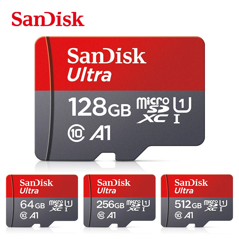 SanDisk Micro-SD Card 32GB 64GB 256GB 128GB A1 Memory Cards Class 10 Flash Drive Cards 32GB cartao de memoria For Phone