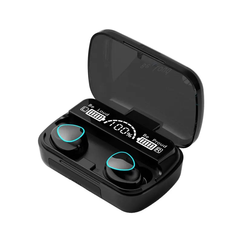 Bluetooth Earphones Handfree LED Dispay Headphones Bluetooth HiFi Stereo Music Wireless Earbuds Waterproof Gaming Headset