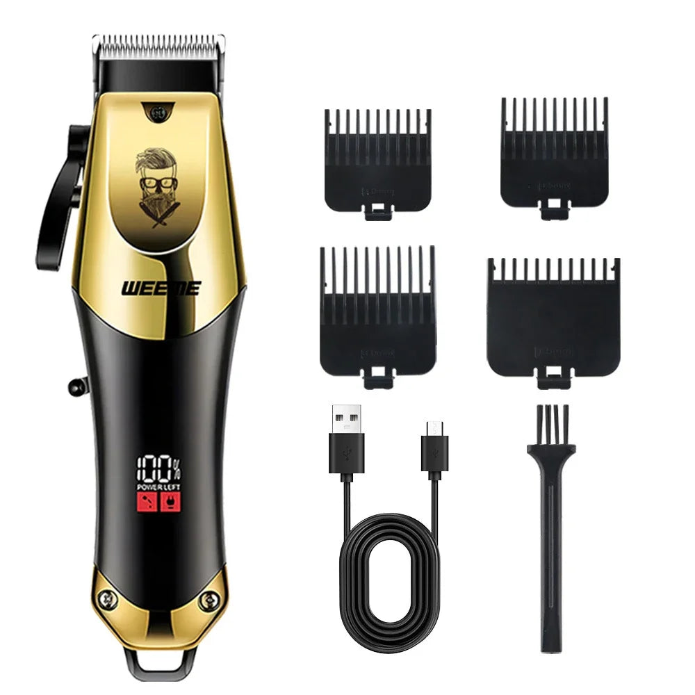 Cordless Electric Hair Cutting Machine Vintage Hair Clipper Portable Shaver Barber USB Fast Charging Hair Trimmer For Hairdresse
