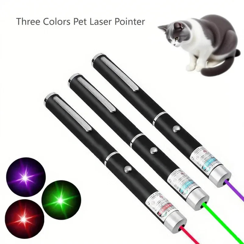 Pet Laser Pointer & LED Flashlight - Interactive Cat Scratching Toy, Christmas Gift for Cats/Kittens
