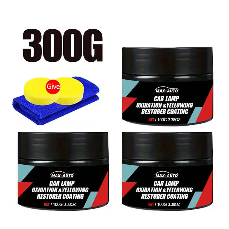 Car Headlight Restoration Polishing Headlamp Scratch Remover Repair Cleaning Paste Remove Oxidation Headlight Polish Liquid